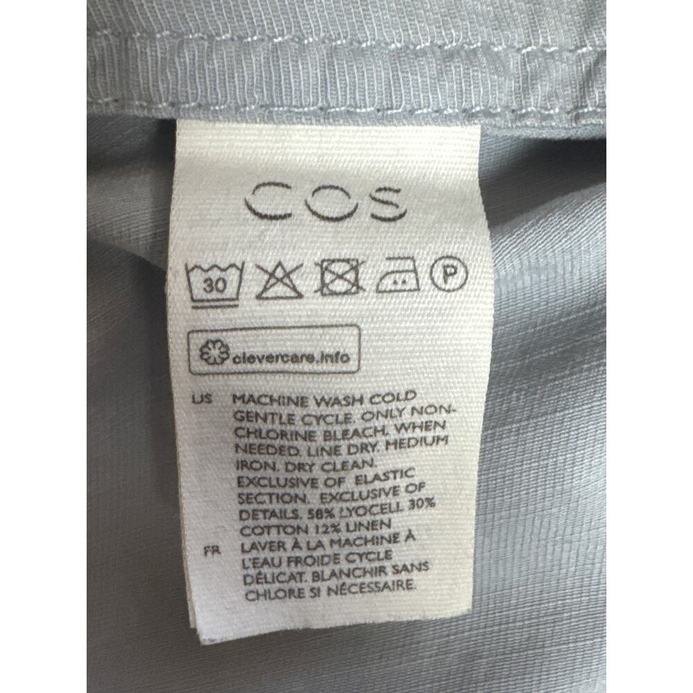 Cos Wide Leg Linen Drawstring Pants Womens Large Pull On Casual Lightweight - Picture 6 of 6